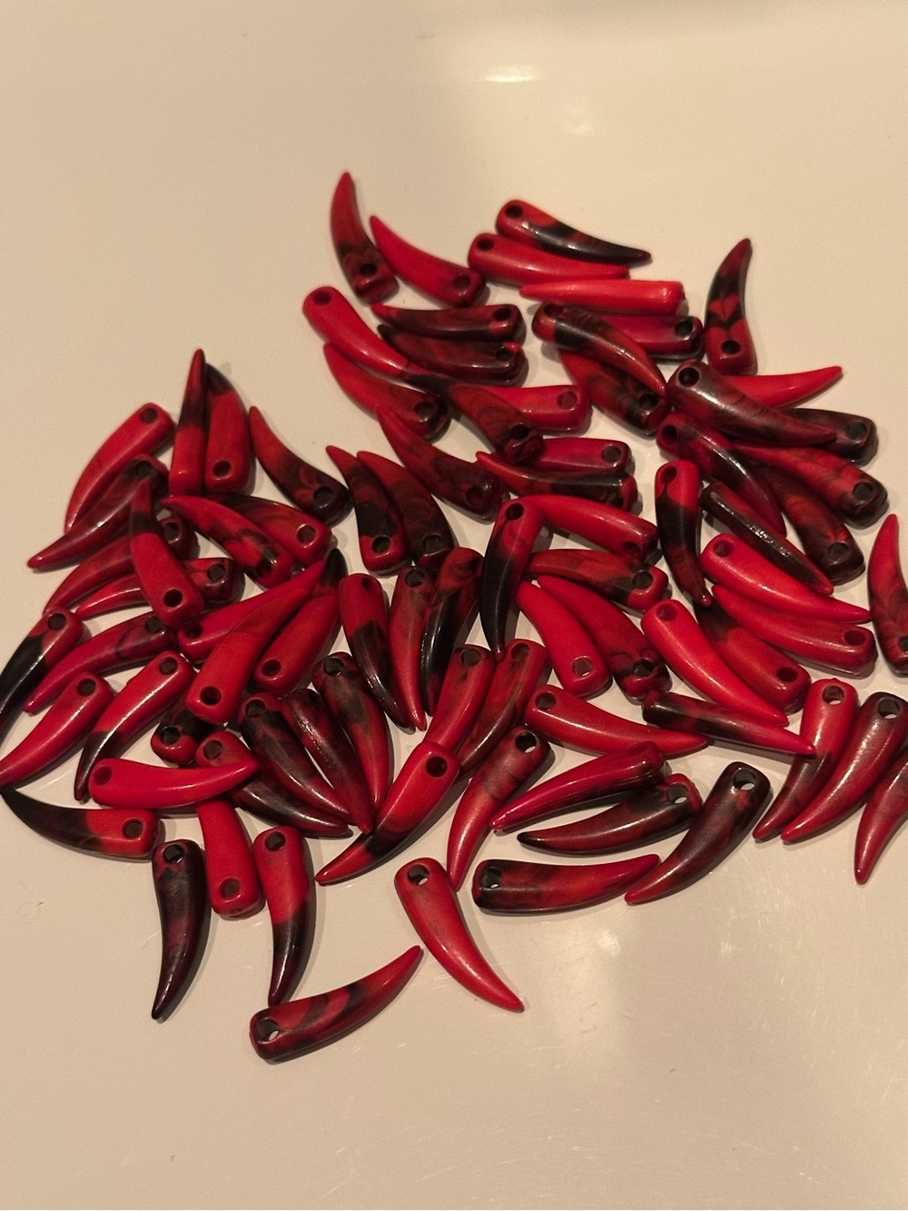 BRAZIL RED CHILLIES 🌶️ BEADS
